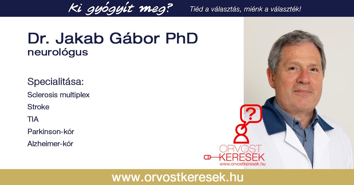 Dr Jakab Gábor Phd Neurológiai Központ 4297